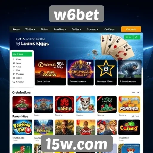 Facilidade de navegação no site w6bet
